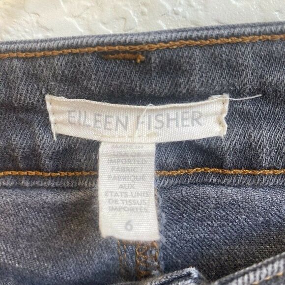 Eileen Fisher Straight Leg Stretch Denim Jeans Womens size 6 - Picture 5 of 7